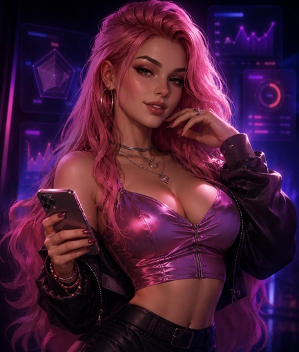 Original pink-haired stat specialist created for the My Build page