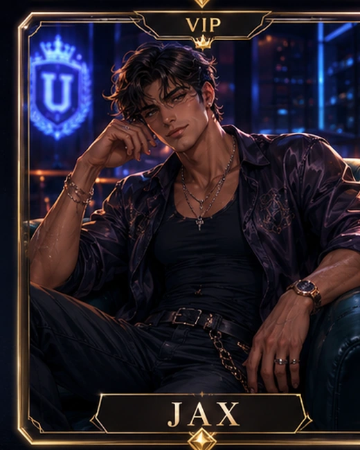 VIP tier tattooed nightlife card concept